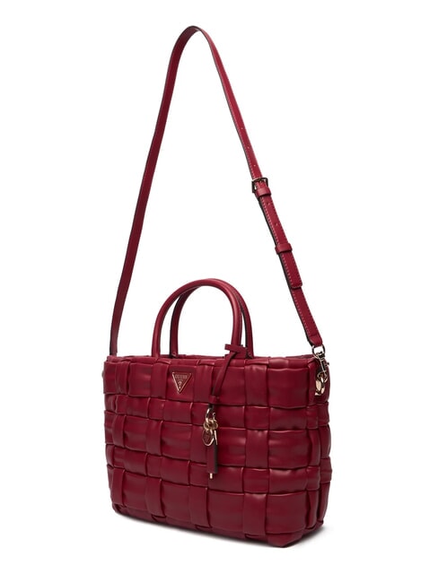 MARION Borsa a mano intrecciata con tracolla ROSSO - Borse Donna