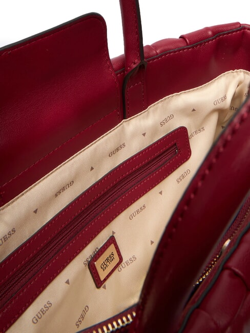 MARION Borsa a mano intrecciata con tracolla ROSSO - Borse Donna