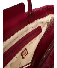 GUESS MARION Borsa a mano intrecciata con tracolla ROSSO - Borse Donna - 6