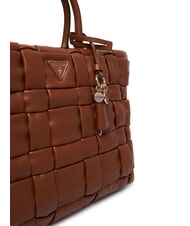 GUESS MARION Borsa a mano intrecciata con tracolla COGNAC - Borse Donna - 3