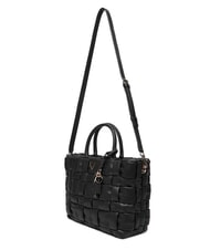 GUESS MARION Borsa a mano intrecciata con tracolla NERO - Borse Donna - 4