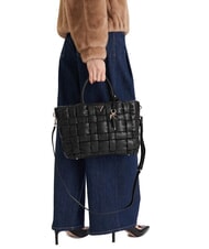 GUESS MARION Borsa a mano intrecciata con tracolla NERO - Borse Donna - 5