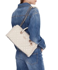 GUESS CRISTI Borsa trapuntata doppia funzione bone - Borse Donna - 5