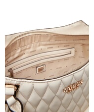 GUESS VALLA Borsa a mano trapuntata con tracolla bone - Borse Donna - 6
