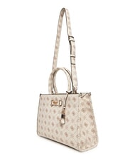 GUESS SILIA 2 Borsa tote a mano con tracolla vanilla logo - Borse Donna - 4