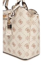 GUESS SILIA Borsa a mano con tracolla vanilla logo - Borse Donna - 3