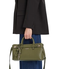 GUESS GREGORIA Borsa a mano media con tracolla olive - Borse Donna - 5