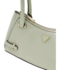 GUESS ROSALBA Borsa a spalla stampa saffiano sage - Borse Donna - 3