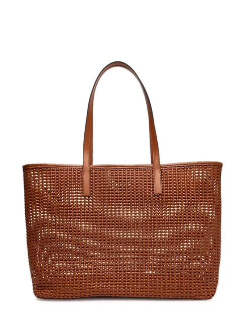 BRIGITTA Borsa shopper intrecciata con pochette COGNAC - Borse Donna