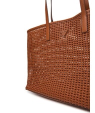 GUESS BRIGITTA Borsa shopper intrecciata con pochette COGNAC - Borse Donna - 5