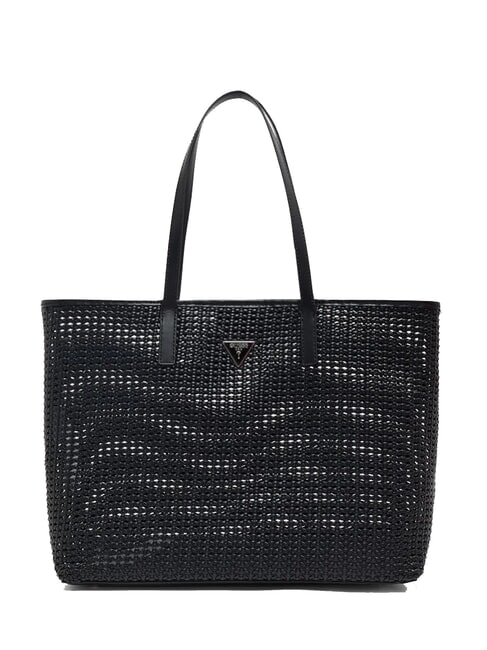 BRIGITTA Borsa shopper intrecciata con pochette NERO - Borse Donna
