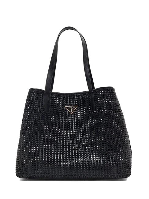 BRIGITTA Borsa shopper intrecciata con pochette NERO - Borse Donna