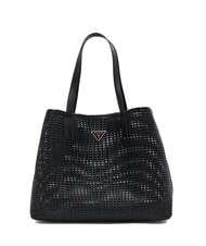 GUESS BRIGITTA Borsa shopper intrecciata con pochette NERO - Borse Donna - 3