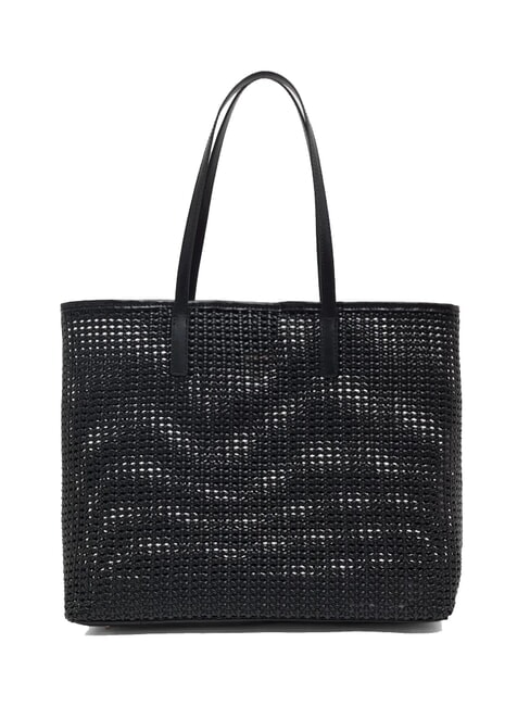 BRIGITTA Borsa shopper intrecciata con pochette NERO - Borse Donna