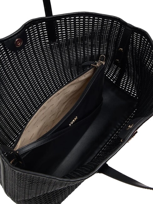 BRIGITTA Borsa shopper intrecciata con pochette NERO - Borse Donna