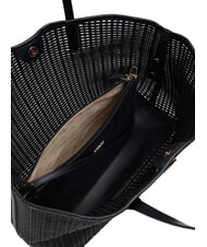 GUESS BRIGITTA Borsa shopper intrecciata con pochette NERO - Borse Donna - 7