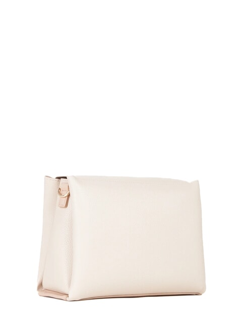 ALEXIA Borsa con logo metallico sulla tracolla ecru - Borse Donna