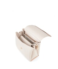 MARIO VALENTINO ALEXIA Borsa con logo metallico sulla tracolla ecru - Borse Donna - 5