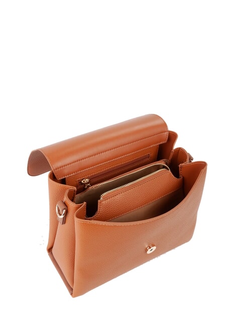 ALEXIA Borsa con logo metallico sulla tracolla cuoio - Borse Donna