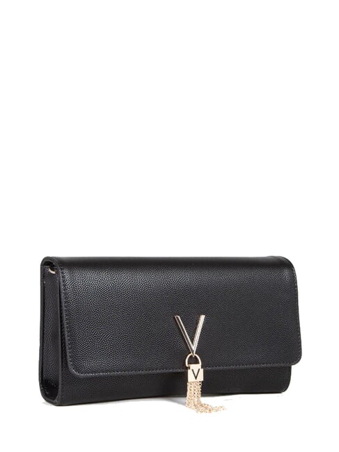 DIVINA Borsa clutch tracolla metallo nero/gold - Borse Donna