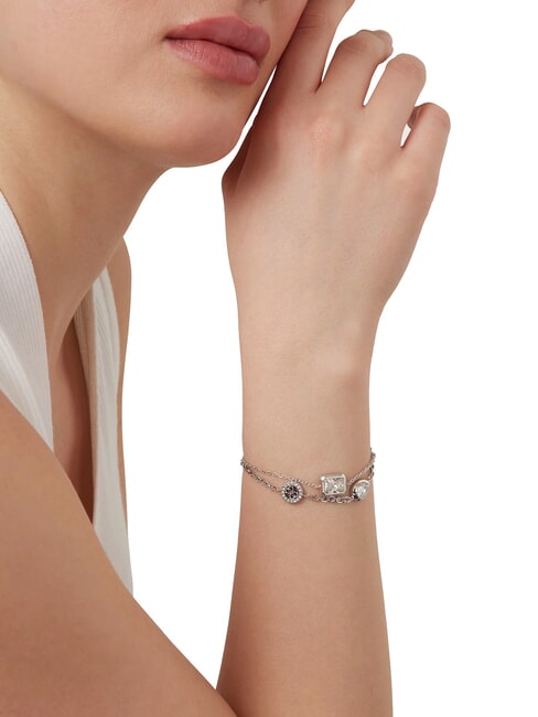 4G LIGHT Bracciale con tre charms SILVER - Bracciali Donna