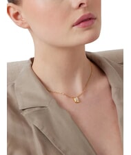 GUESS 4G LIGHT Collana pendente zircone squadrato yellow gold - Collane - 2