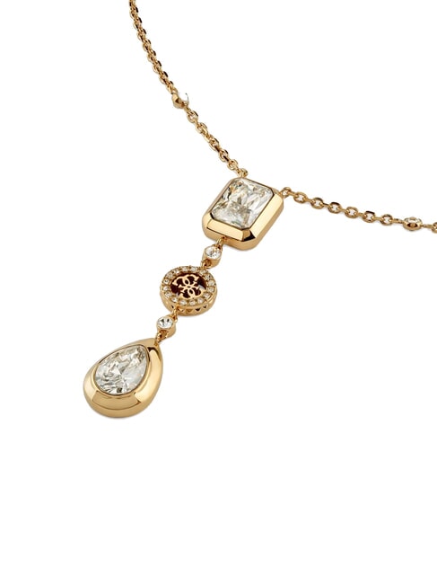 4G LIGHT Collana con pendente e zirconi yellow gold - Collane