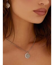 GUESS MOON FASES Collana con charm SILVER - Collane - 2