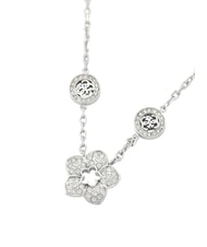GUESS SHINING WINTER Collana con fiore e cristalli SILVER - Collane - 5
