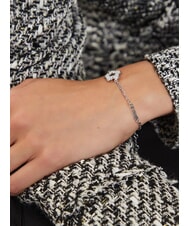 GUESS SHINING WINTER Bracciale con fiore e cristalli SILVER - Bracciali Donna - 2