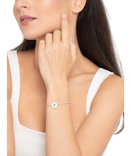 GUESS SHINING WINTER Bracciale con fiore e cristalli SILVER - Bracciali Donna - 3