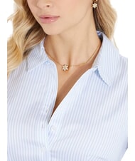 GUESS WHITE LOTUS Collana con pendente fiore e cristalli yellow gold - Collane - 2