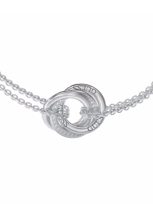 PERFECT Bracciale con charm cerchi intrecciati SILVER - Bracciali Donna