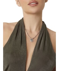 GUESS KNOT YOU Collana con cerchi concentrici SILVER - Collane - 2