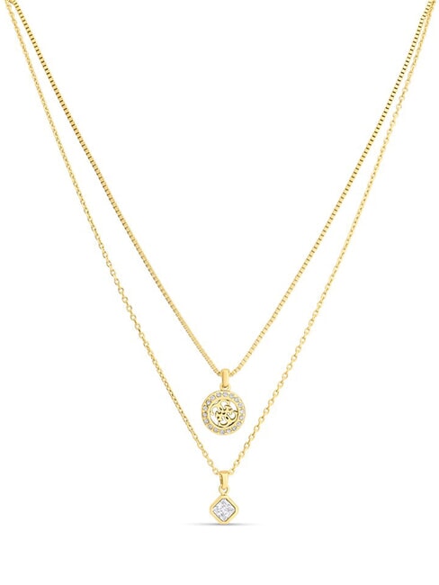 4G CRUSH Collana a due giri con charms yellow gold - Collane