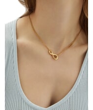 GUESS AMORE Collana a due fili con charm infinito yellow gold - Collane - 2