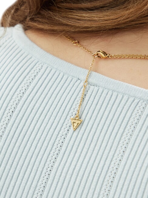 AMORE Collana a due fili con charm infinito yellow gold - Collane