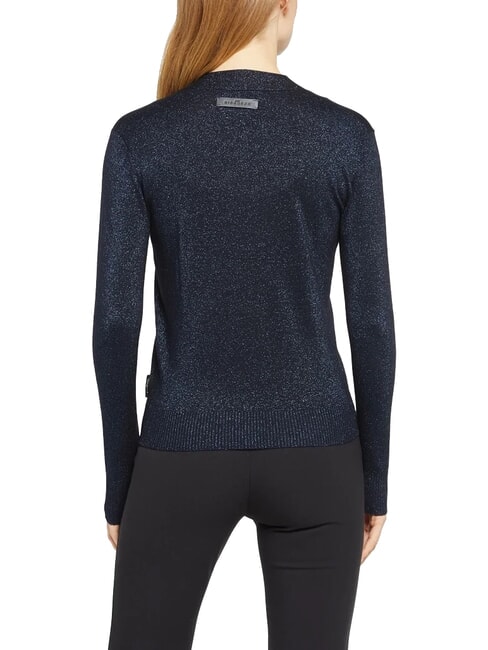 PEACEFUL Cardigan lurex con bottoni blue navy - Maglie Donna