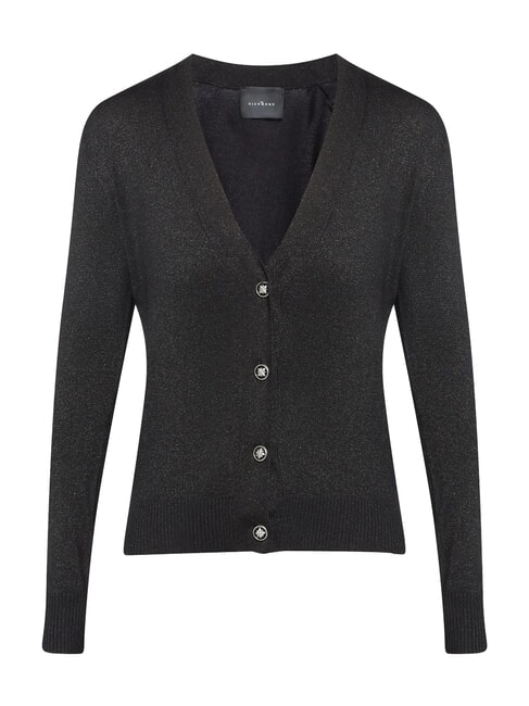 PEACEFUL Cardigan lurex con bottoni black - Maglie Donna