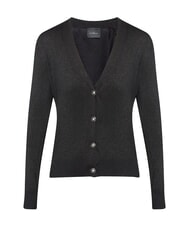 JOHN RICHMOND PEACEFUL Cardigan lurex con bottoni black - Maglie Donna - 4