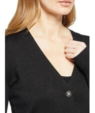 JOHN RICHMOND PEACEFUL Cardigan lurex con bottoni black - Maglie Donna - 3