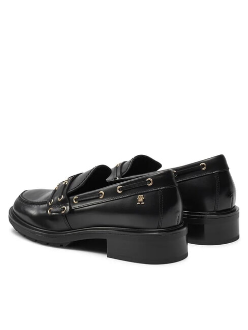 CHUNKY NAUTICAL EYELETS  Mocassini in pelle black - Scarpe Donna