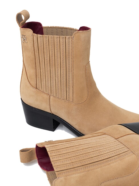 TH SUEDE COWBOY Stivaletti texani in pelle scamosciata khaki - Scarpe Donna