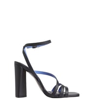 TOMMY HILFIGER TH LEATHER BLOCK Sandali alti in pelle cinturino caviglia black - Scarpe Donna - 3