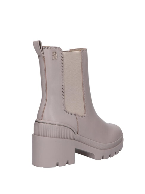 TH Stivaletti in pelle con tacco medio grey - Scarpe Donna