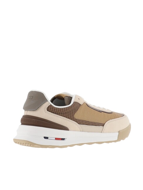 RETRO RUNNER Sneakers in pelle e tessuto beige - Scarpe Uomo