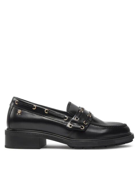 CHUNKY NAUTICAL EYELETS  Mocassini in pelle black - Scarpe Donna