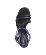 TOMMY HILFIGER TH LEATHER BLOCK Sandali alti in pelle cinturino caviglia black - Scarpe Donna - 4