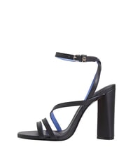 TOMMY HILFIGER TH LEATHER BLOCK Sandali alti in pelle cinturino caviglia black - Scarpe Donna - 2