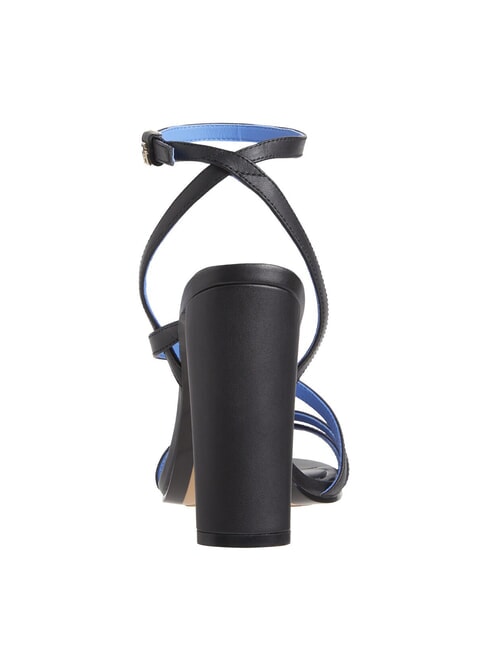 TH LEATHER BLOCK Sandali alti in pelle cinturino caviglia black - Scarpe Donna